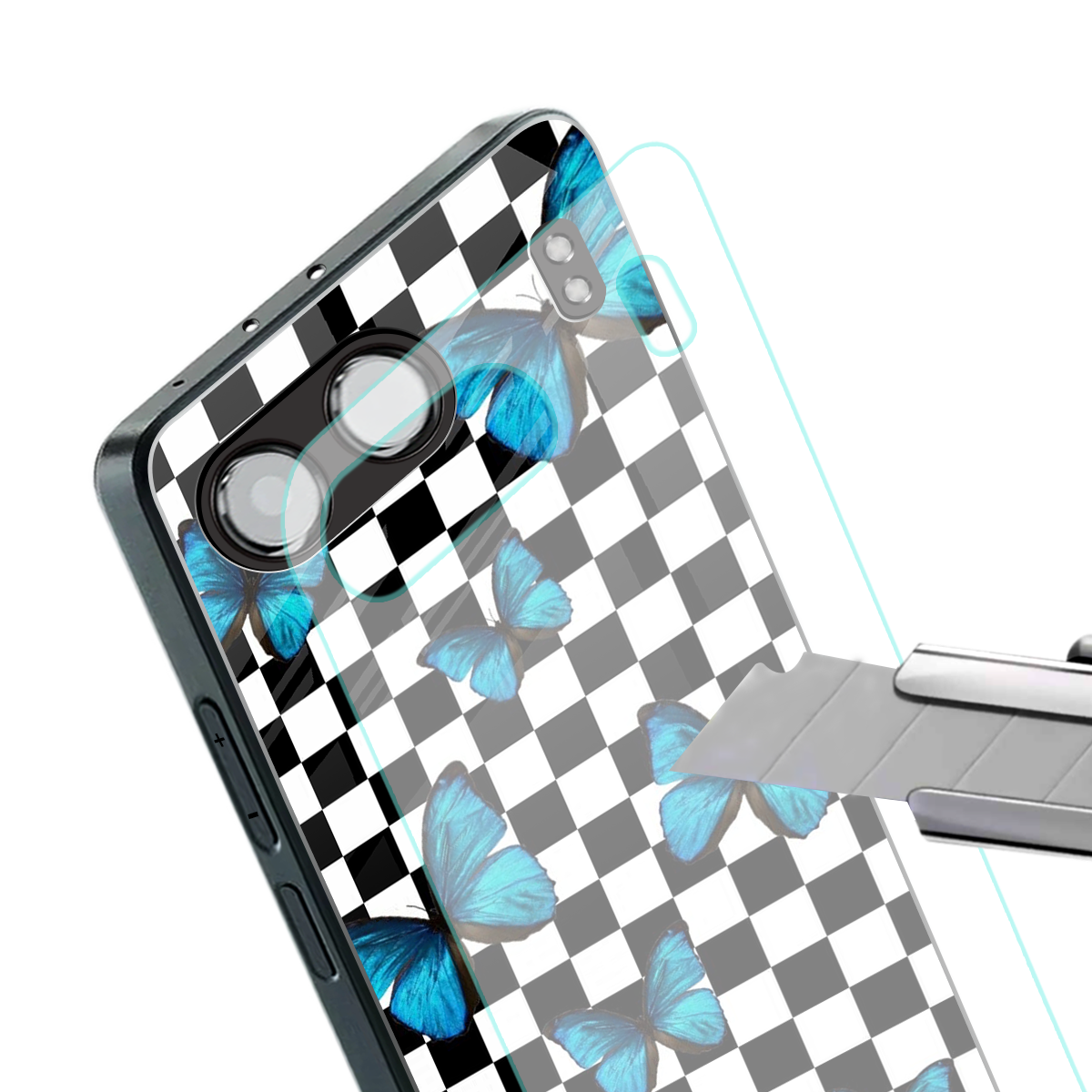 gimme butterflies back phone cover | glass case for oneplus nord 4