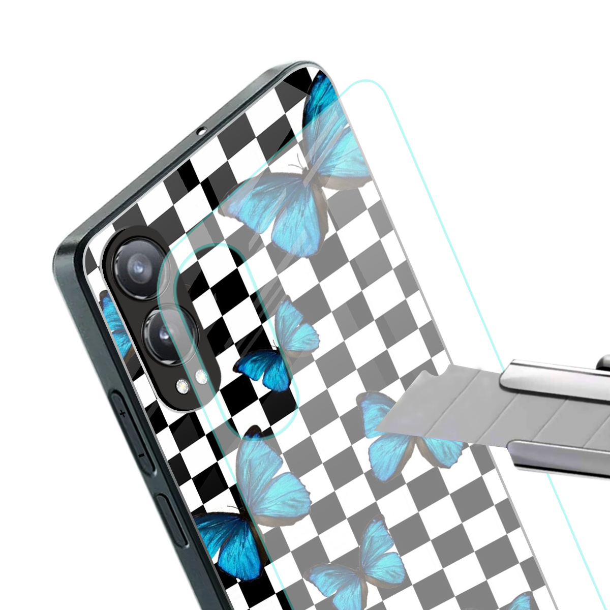 gimme butterflies back phone cover | glass case for oneplus nord ce 4 lite