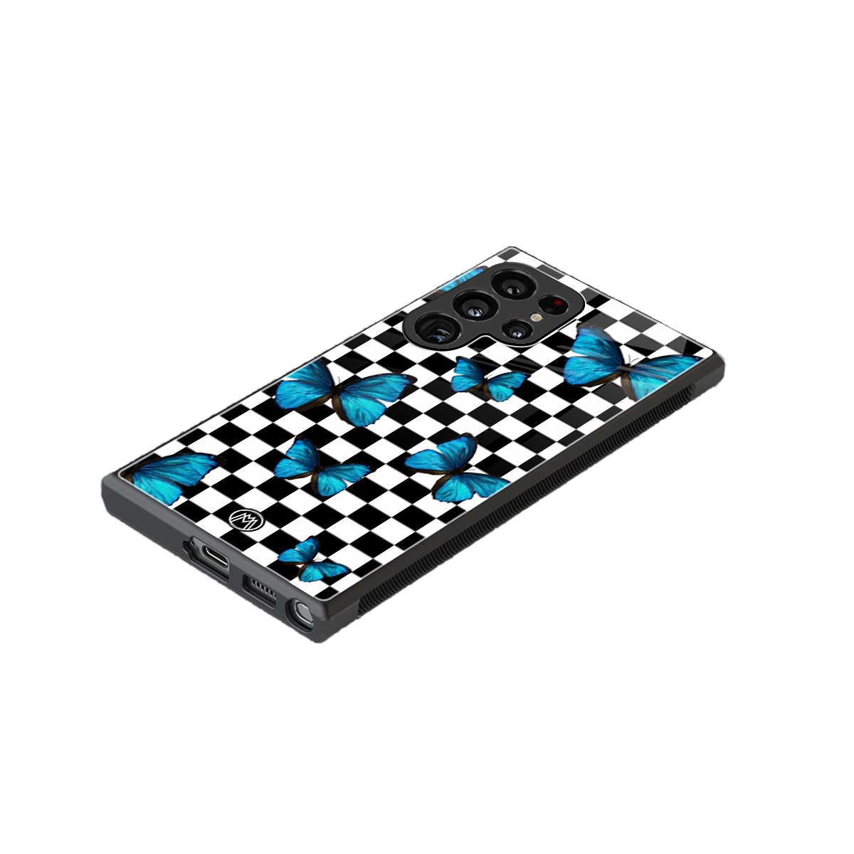 gimme butterflies back phone cover | glass case for samsung galaxy s24 ultra