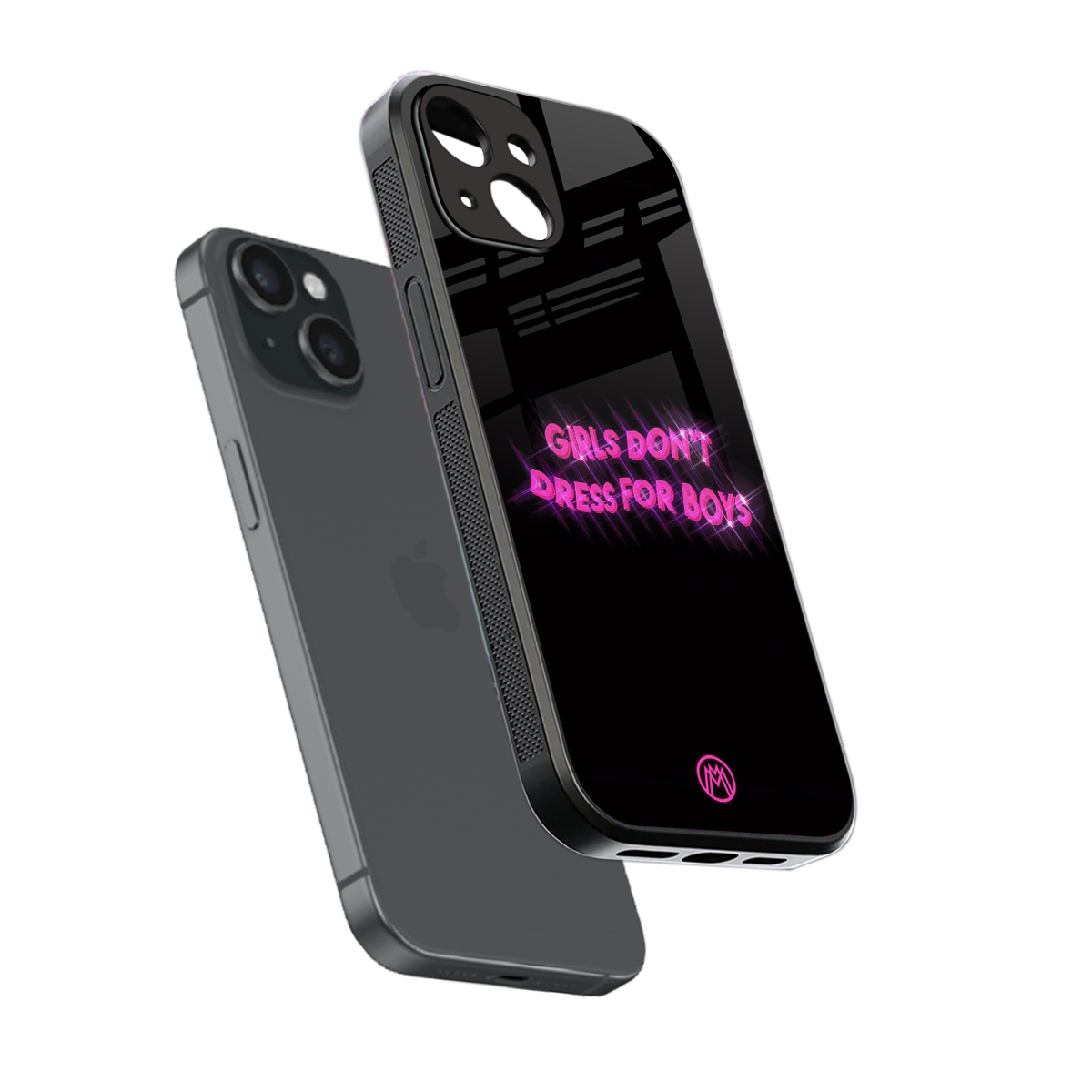 girls don't dress for boys back phone cover | glass case for iphone 13 mini