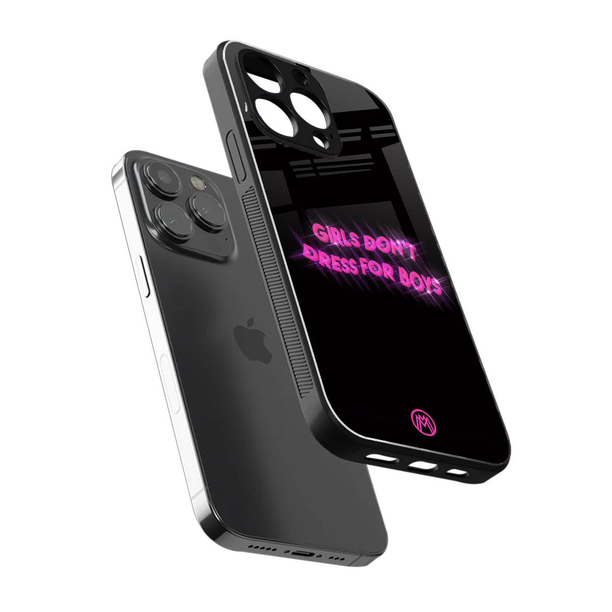 girls don't dress for boys back phone cover | glass case for iphone 13 pro max