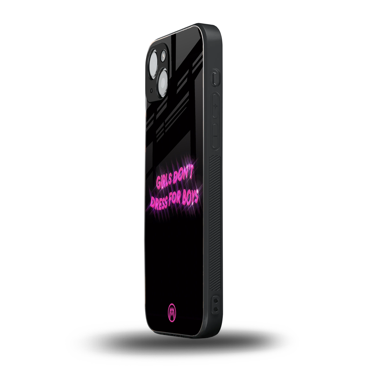 girls don't dress for boys back phone cover | glass case for iphone 15 plus