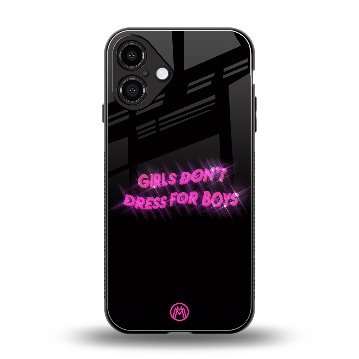 girls don't dress for boys back phone cover | glass case for iphone 16 plus