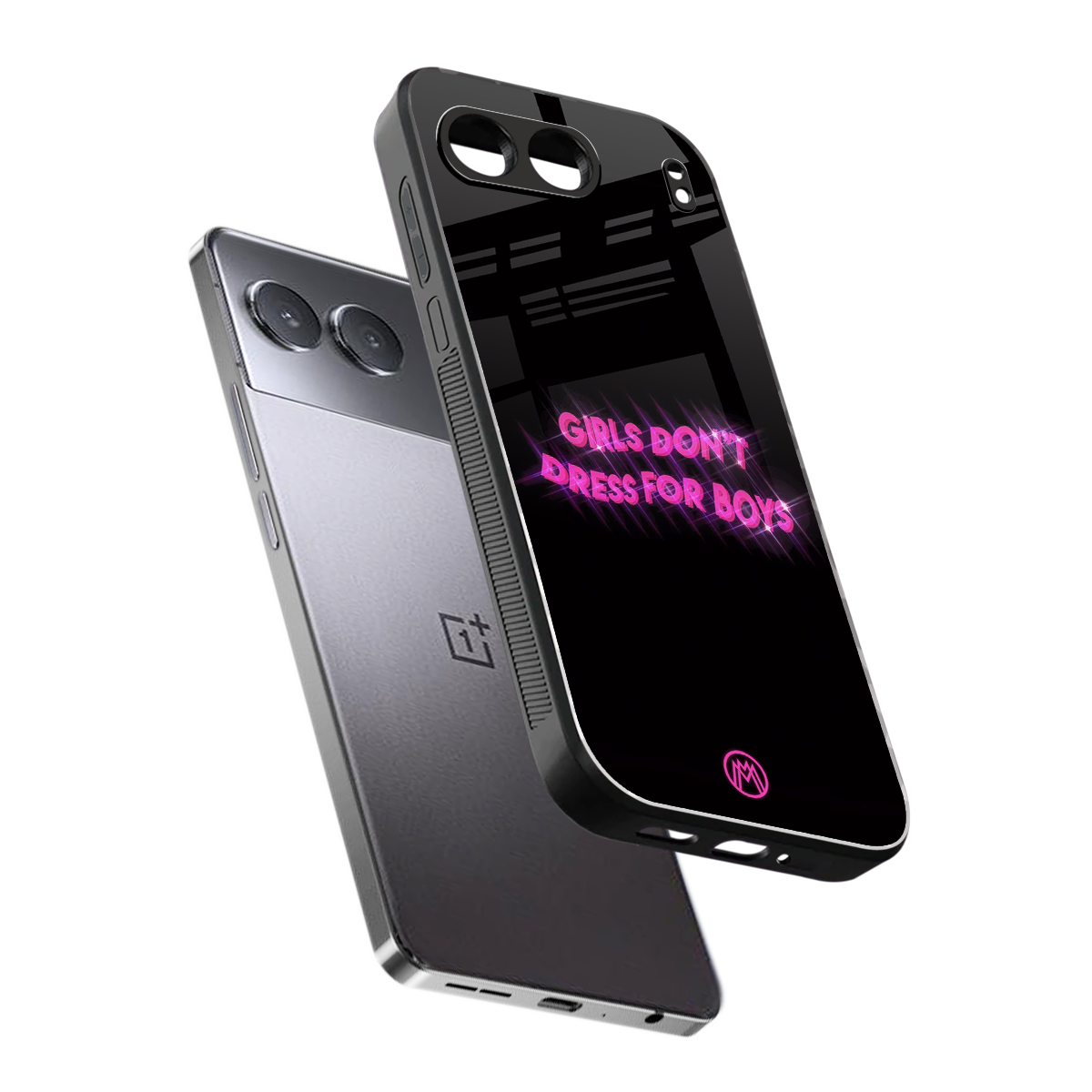 girls don't dress for boys back phone cover | glass case for oneplus nord 4