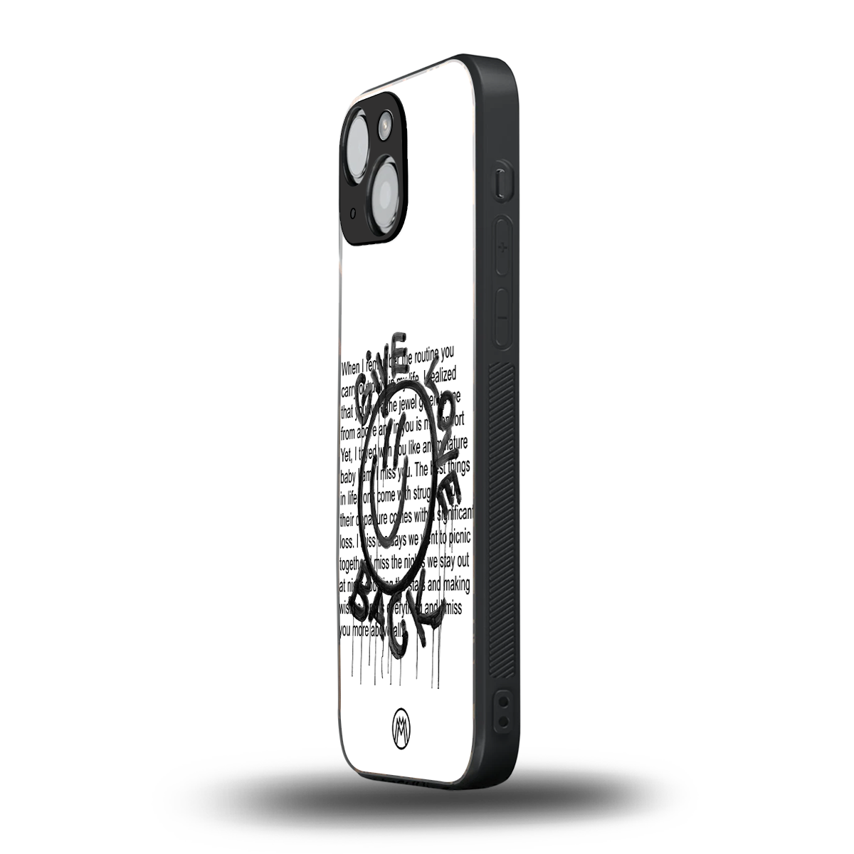 give love back back phone cover | glass case for iphone 13 mini
