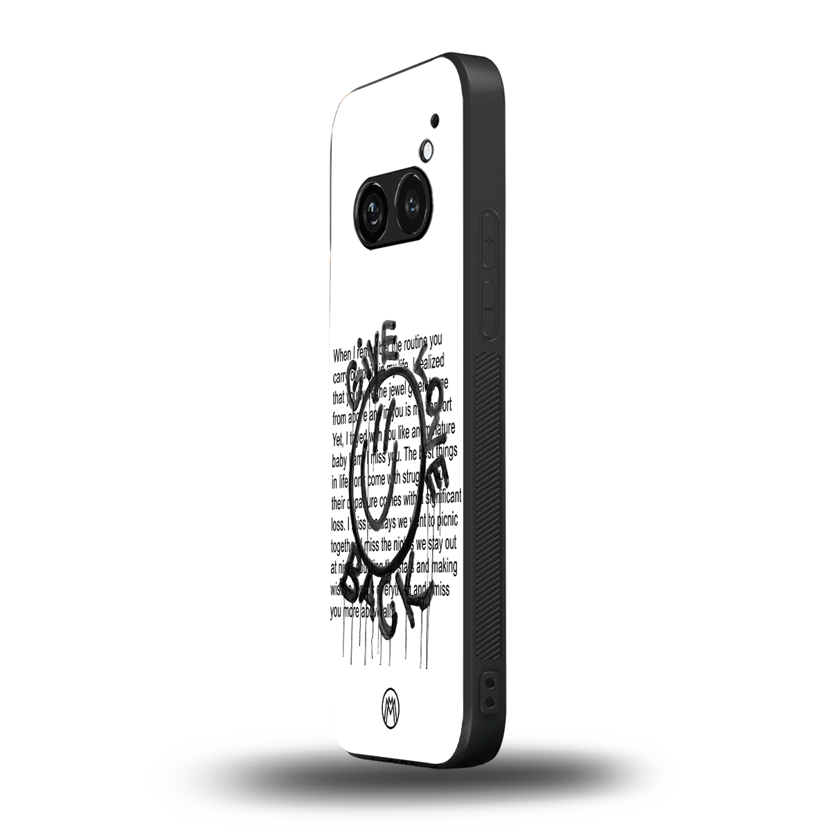 give love back back phone cover | glass case for nothing phone 2a