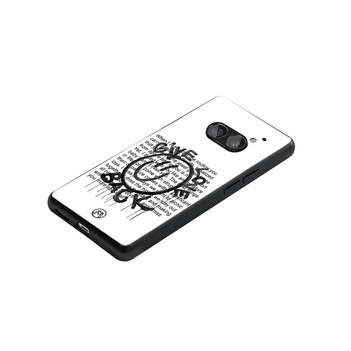 give love back back phone cover | glass case for nothing phone 2a