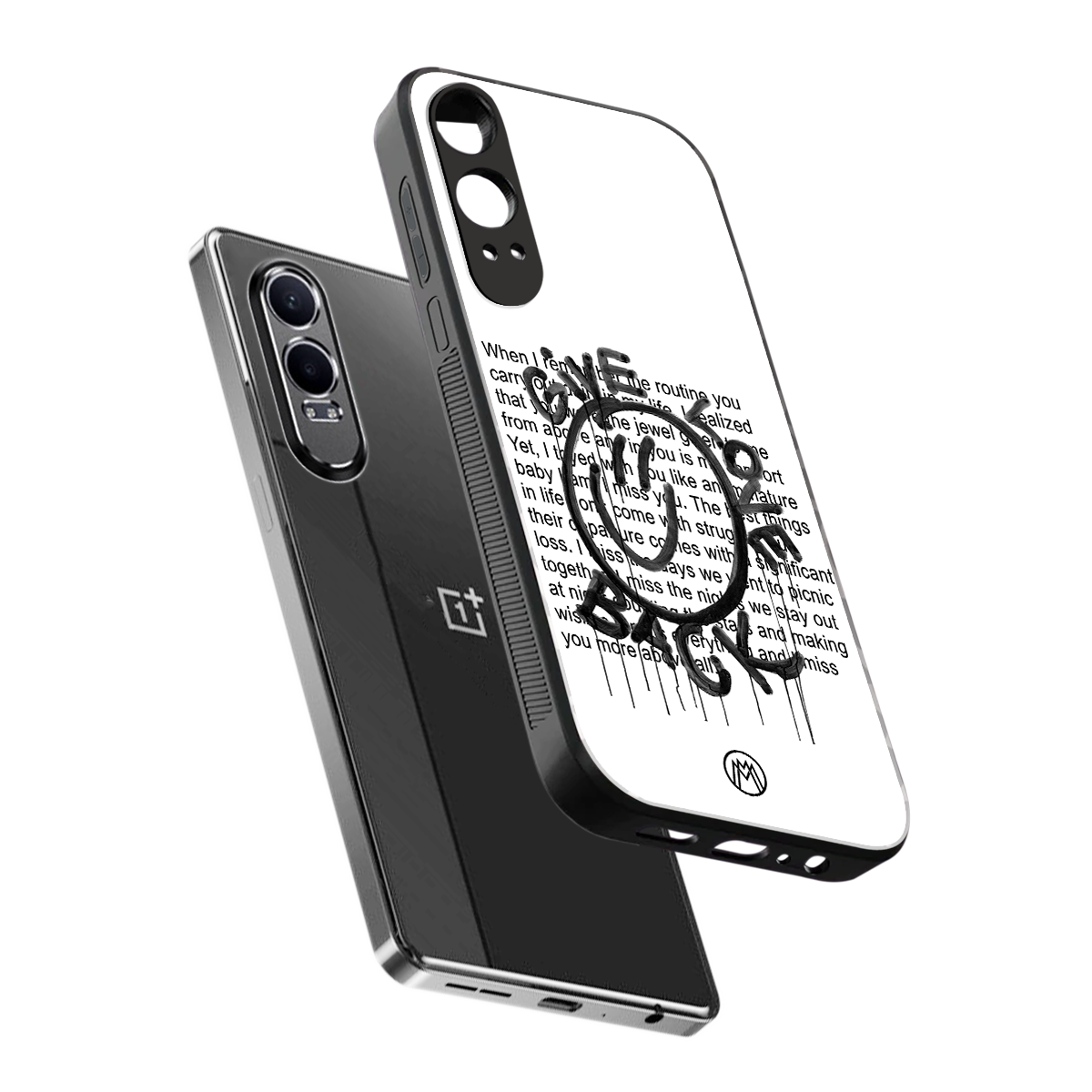give love back back phone cover | glass case for oneplus nord ce 4 lite