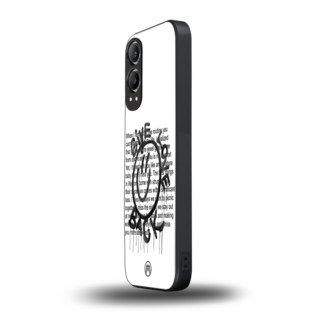 give love back back phone cover | glass case for oneplus nord ce 4 lite