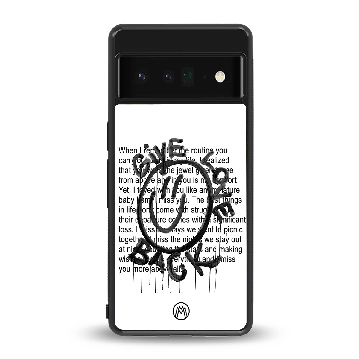 give love back back phone cover | glass case for google pixel 6 pro