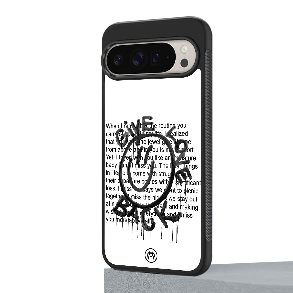 give love back back phone cover | glass case for google pixel 9 pro