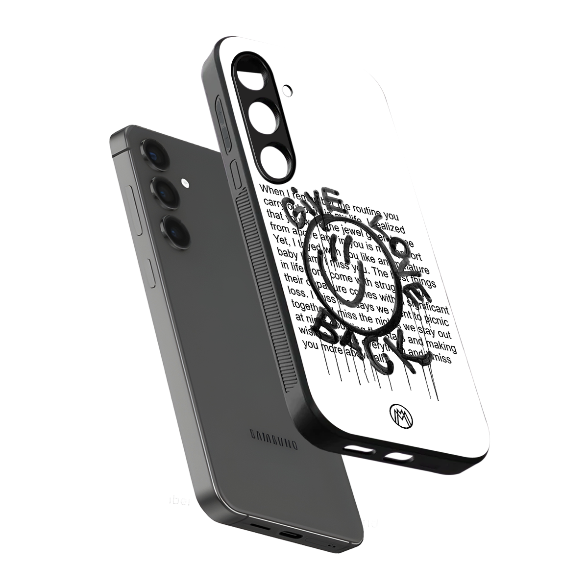 give love back back phone cover | glass case for samsung galaxy s24 fe