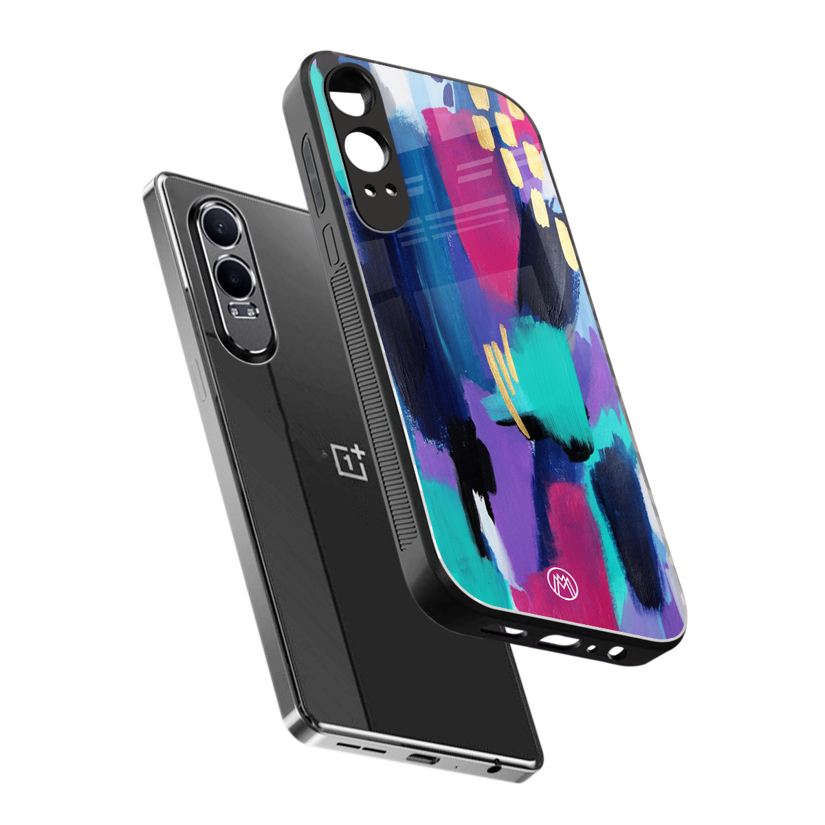 glitz back phone cover | glass case for oneplus nord ce 4 lite