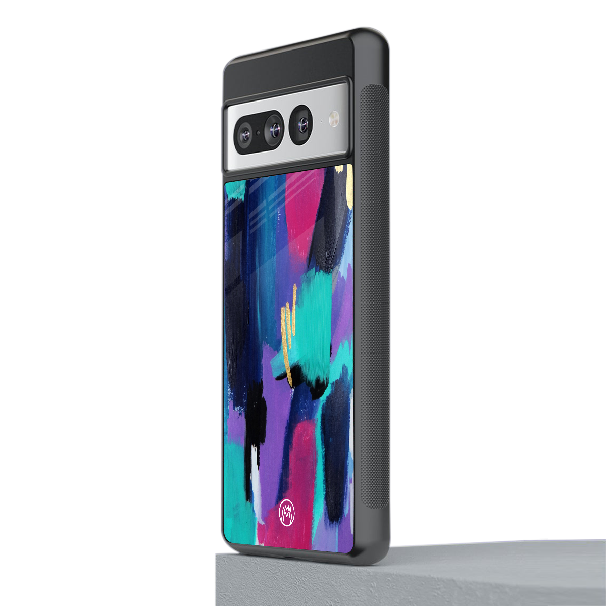 glitz back phone cover | glass case for google pixel 7 pro