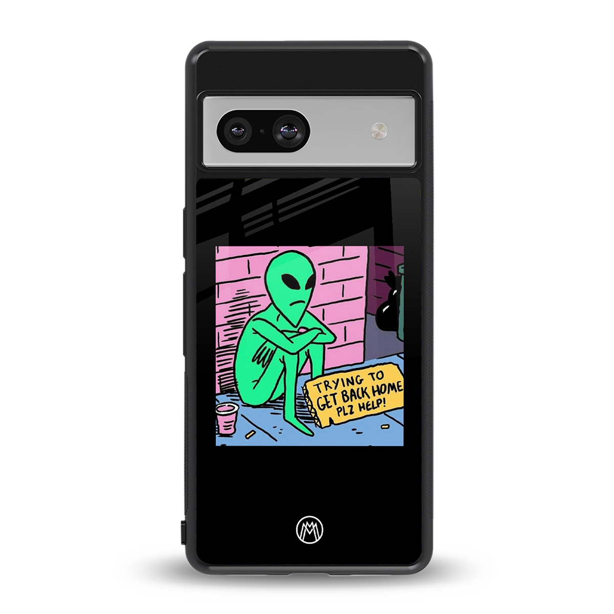 go home alien back phone cover | glass case for Google Pixel 7A
