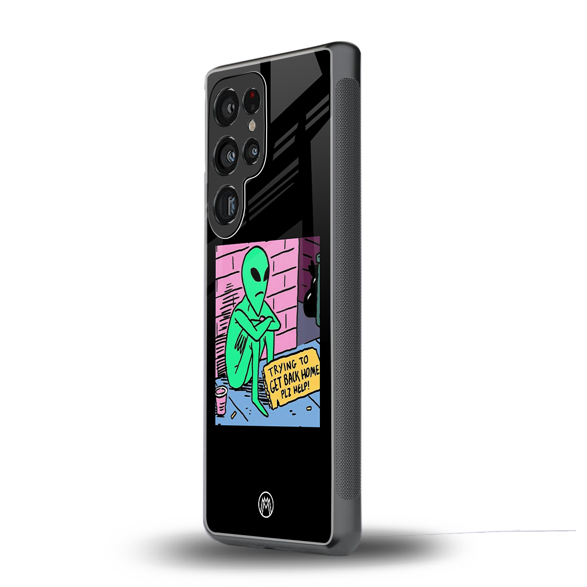 go home alien back phone cover | glass case for samsung galaxy s25 ultra