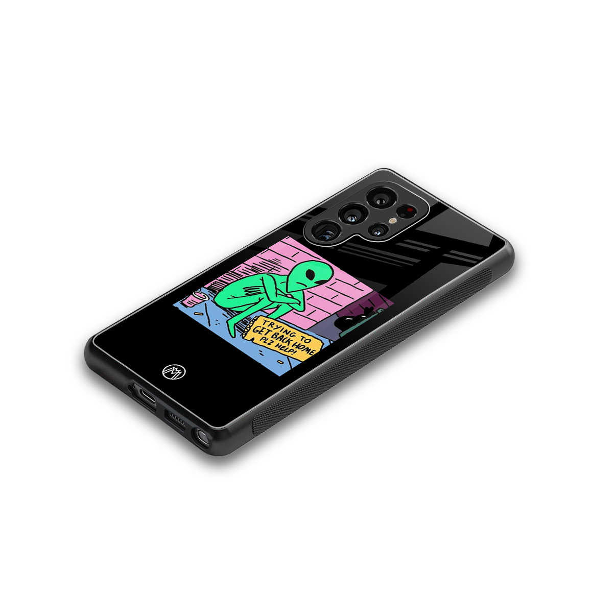 go home alien back phone cover | glass case for samsung galaxy s25 ultra