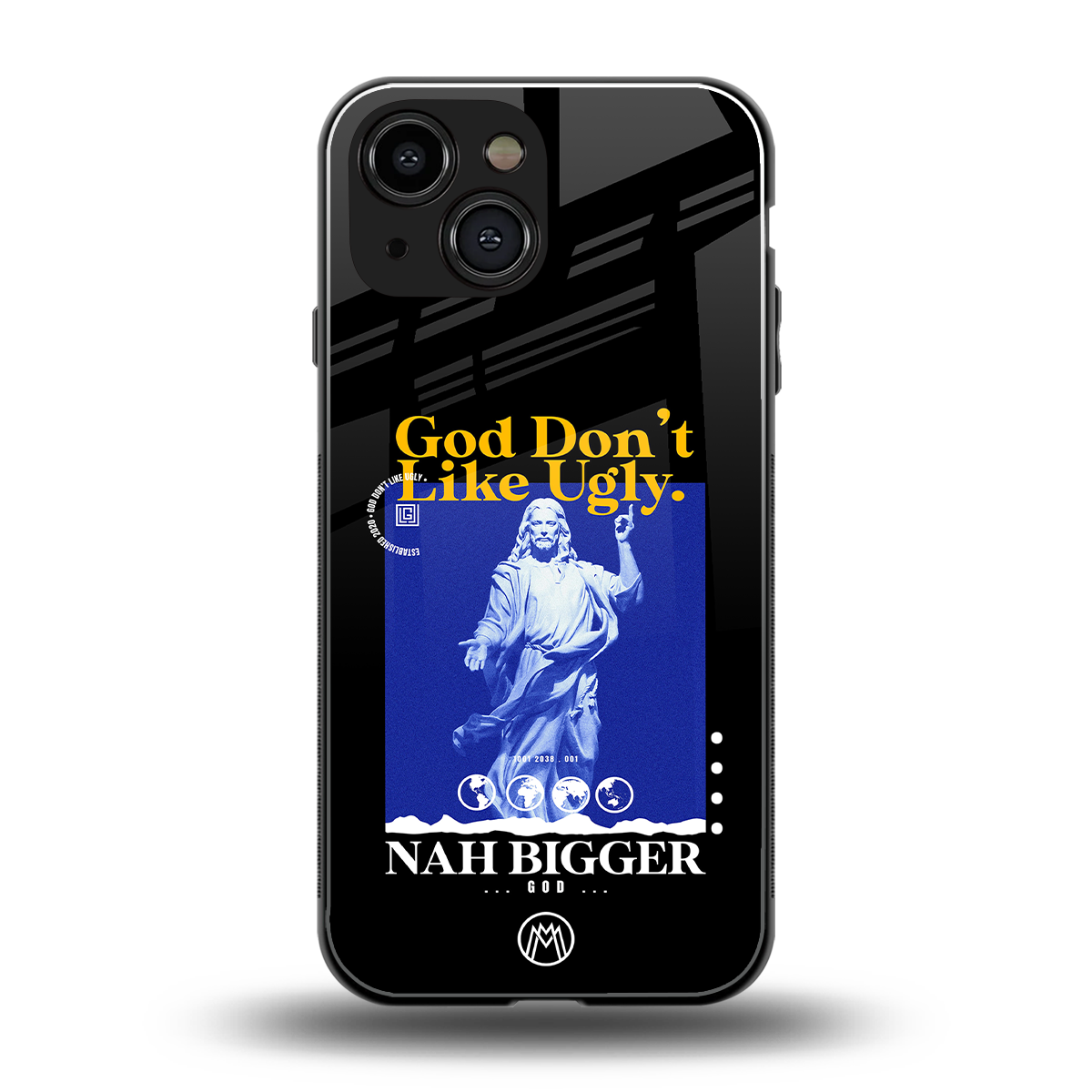 god don't like ugly exclusive back phone cover | glass case for iphone 13 mini