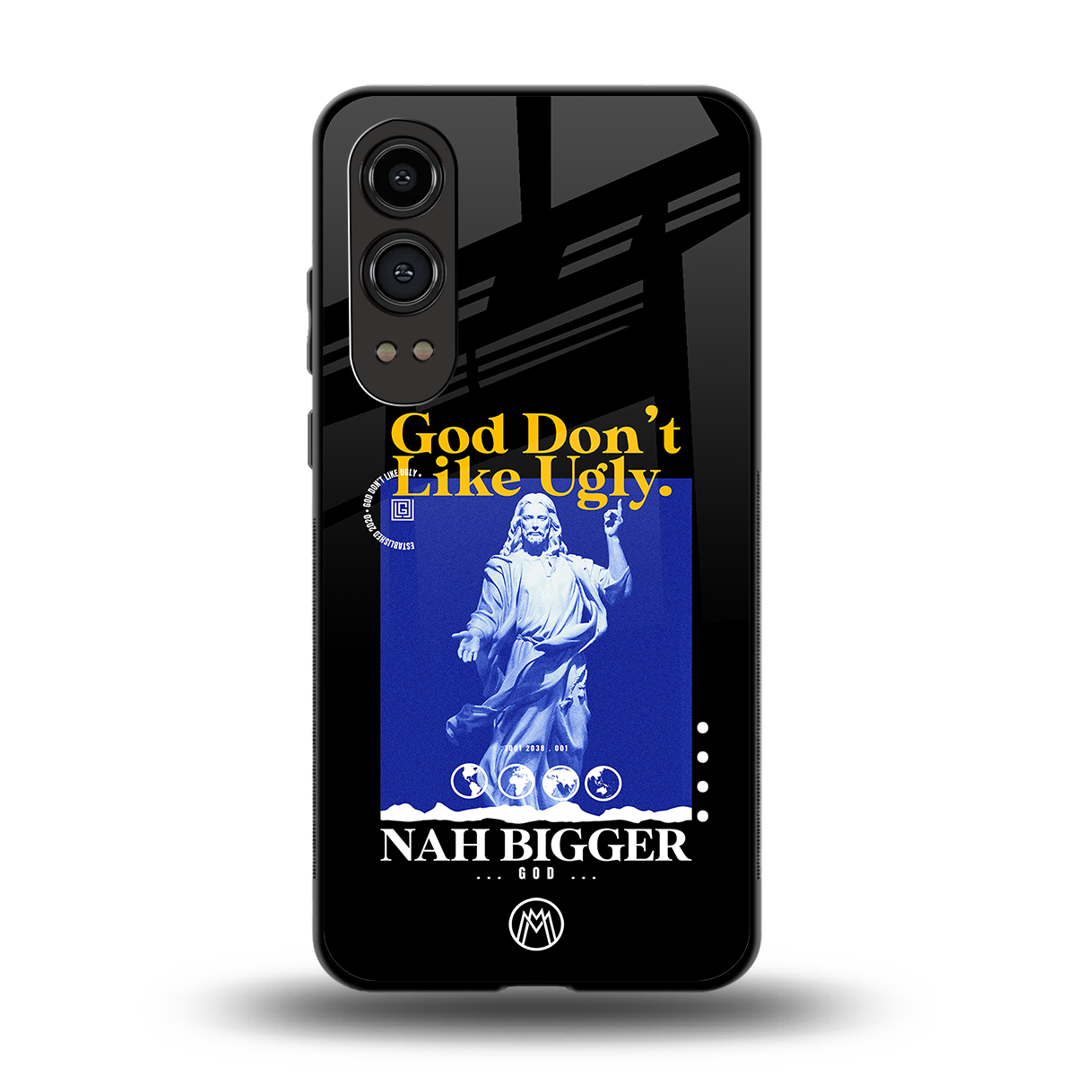 god don't like ugly exclusive back phone cover | glass case for oneplus nord ce 4 lite