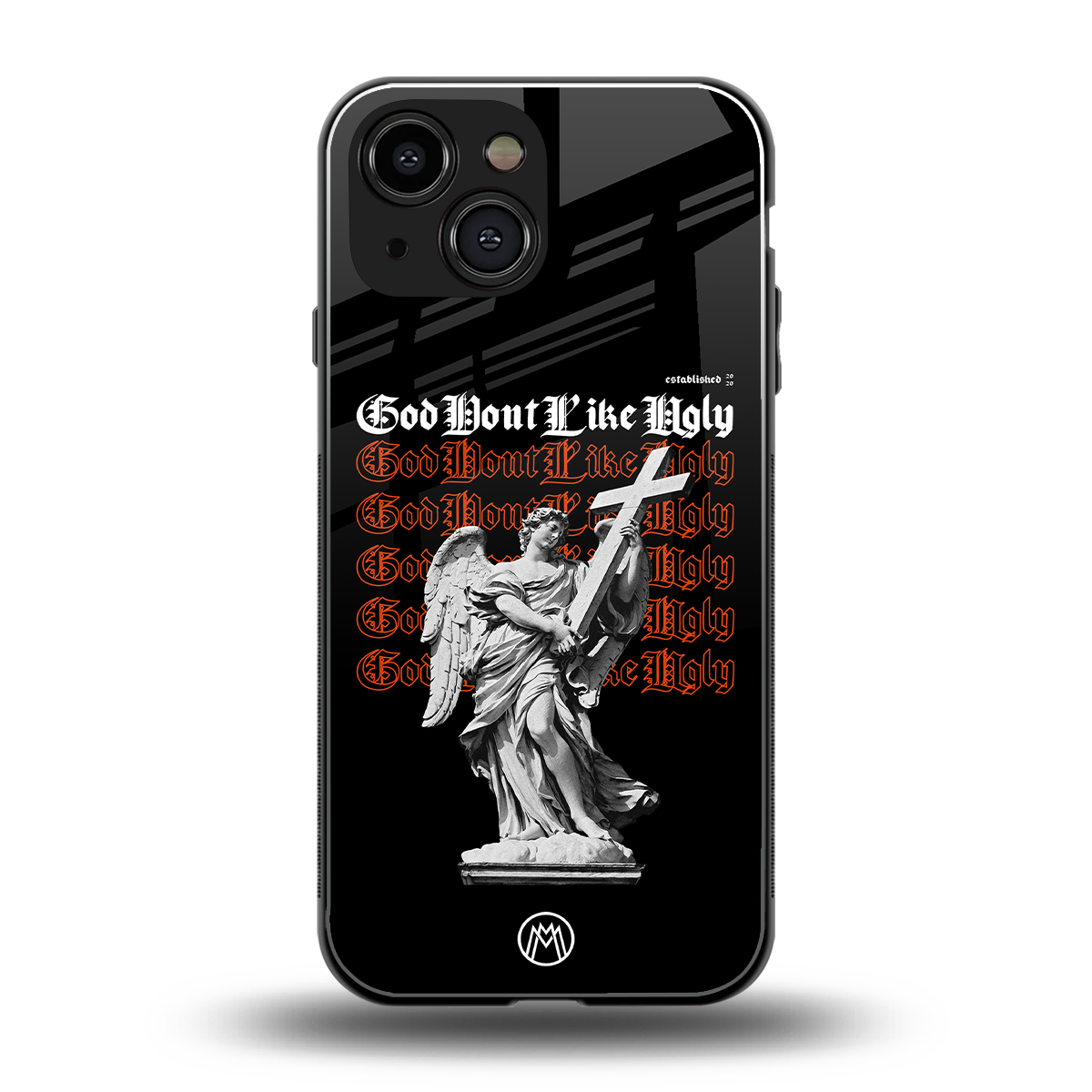 god don't like ugly back phone cover | glass case for iphone 13 mini