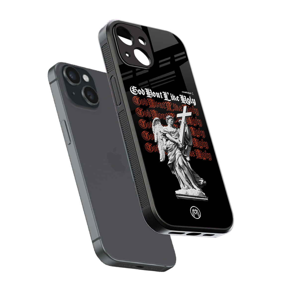 god don't like ugly back phone cover | glass case for iphone 13 mini