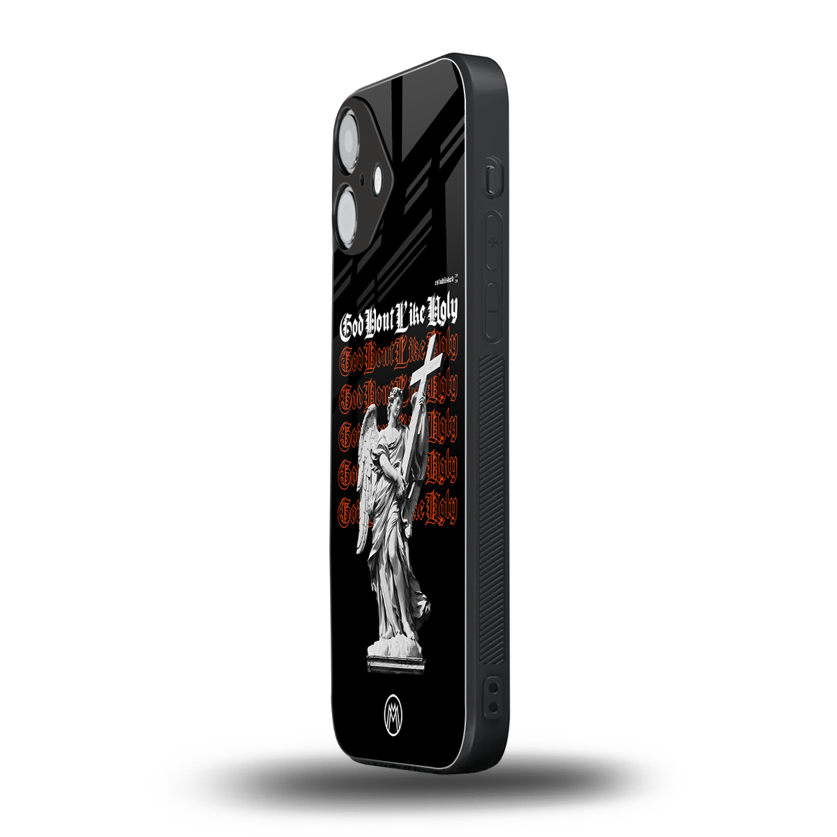 god don't like ugly back phone cover | glass case for iphone 16 plus