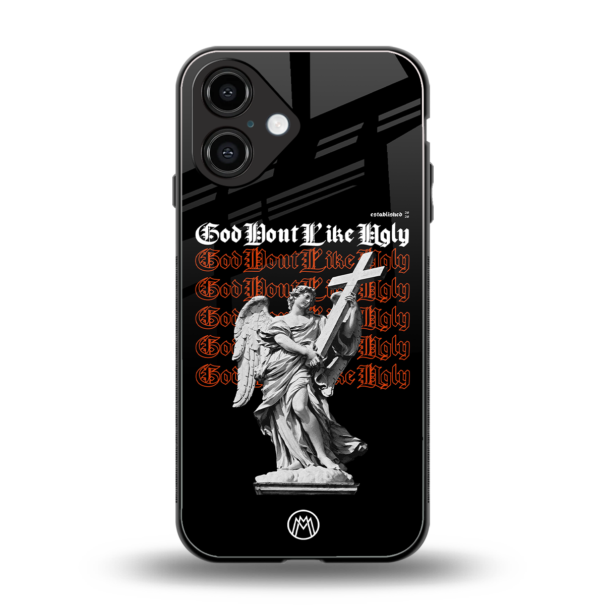 god don't like ugly back phone cover | glass case for iphone 16