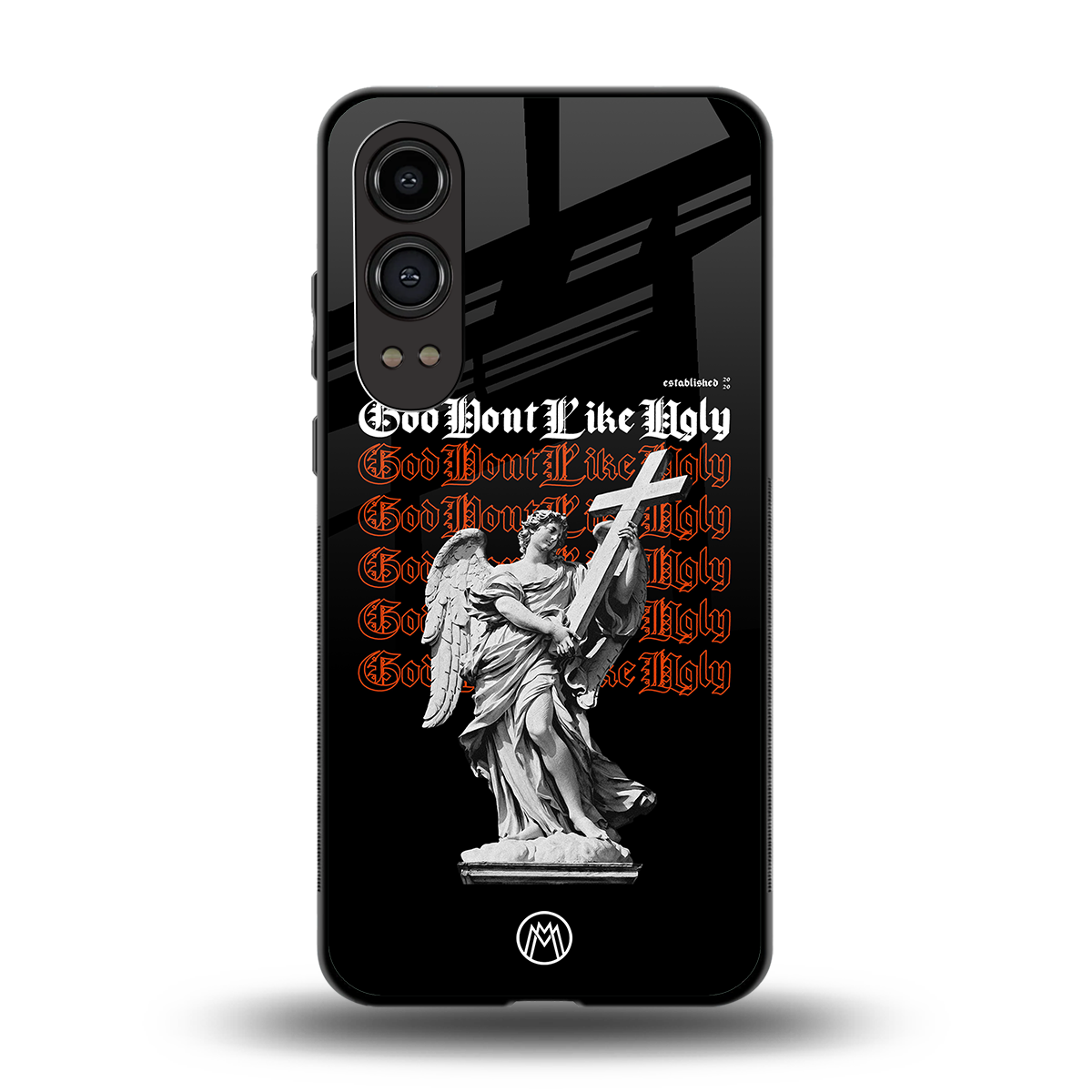 god don't like ugly back phone cover | glass case for oneplus nord ce 4 lite