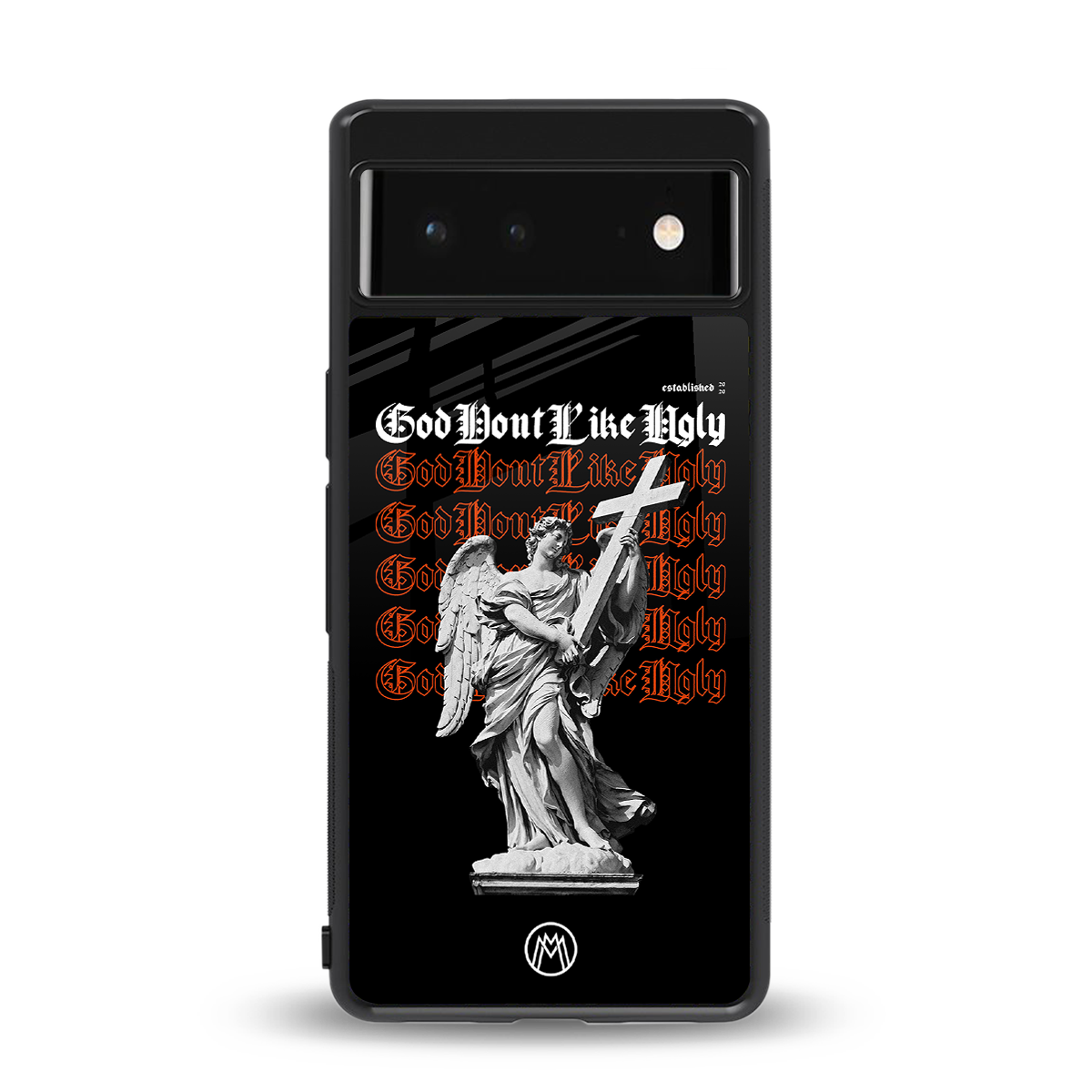 god don't like ugly back phone cover | glass case for Google Pixel 6A