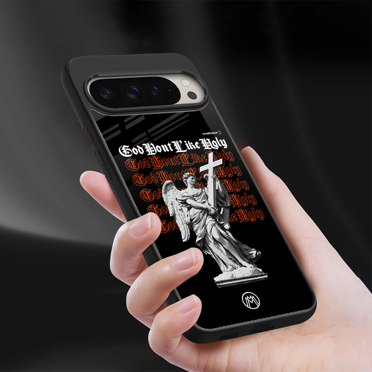 god don't like ugly back phone cover | glass case for google pixel 9 pro