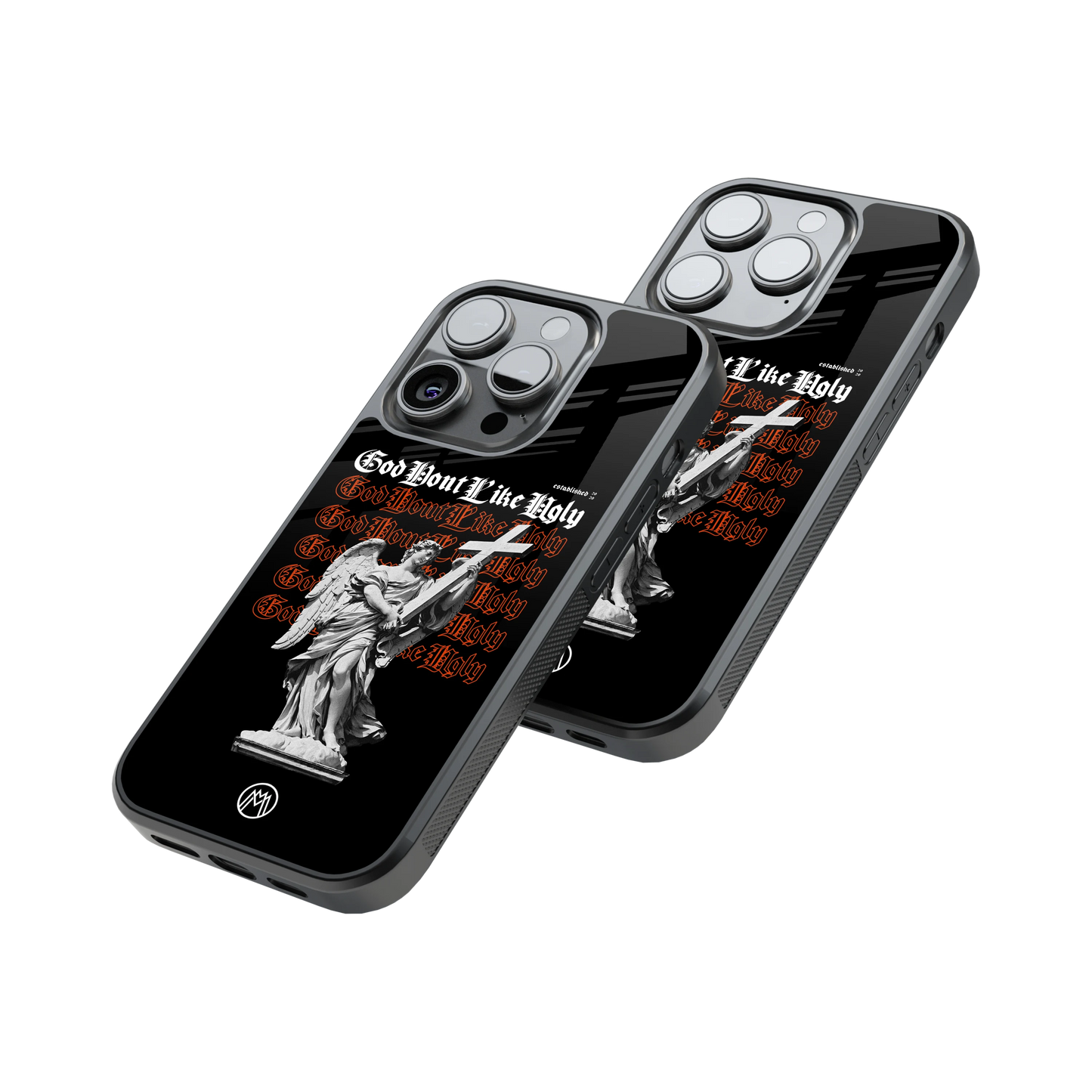 Protective Glass Back Phone Case Compatible with iPhone, Samsung, OnePlus, Pixel & More