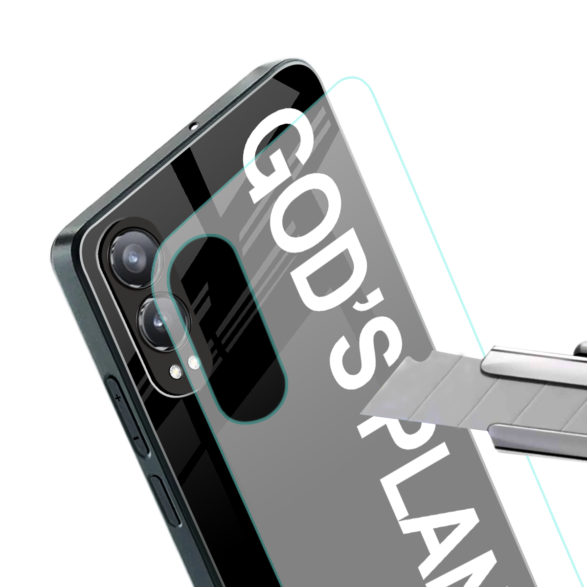 god's plan back phone cover | glass case for oneplus nord ce 4 lite