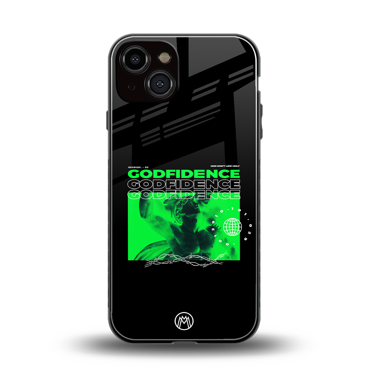 godfidence back phone cover | glass case for iphone 13