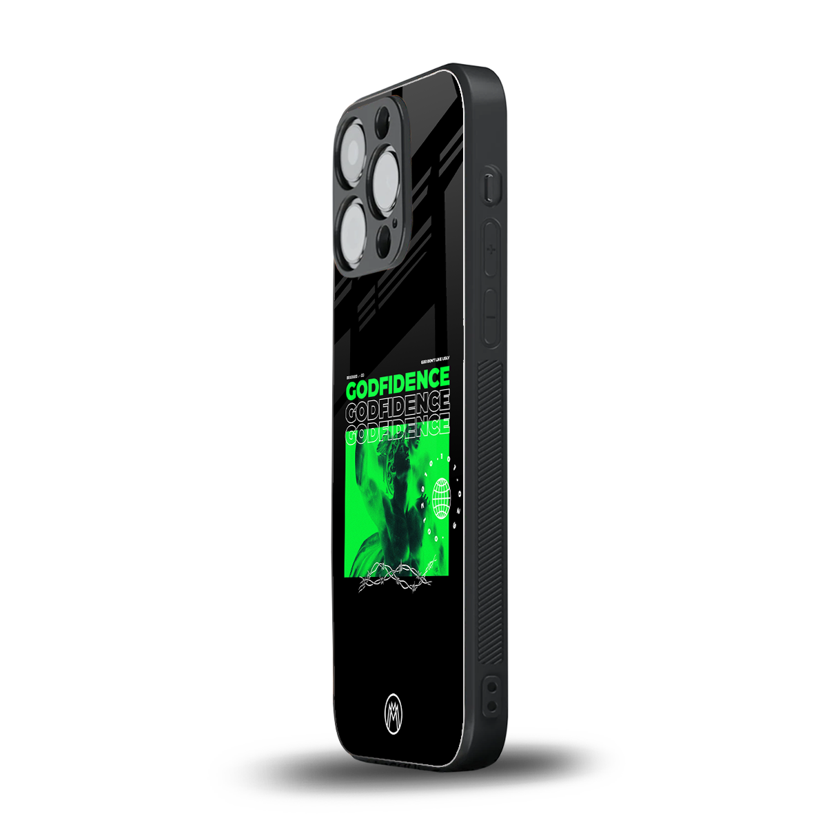 godfidence back phone cover | glass case for iphone 14 pro