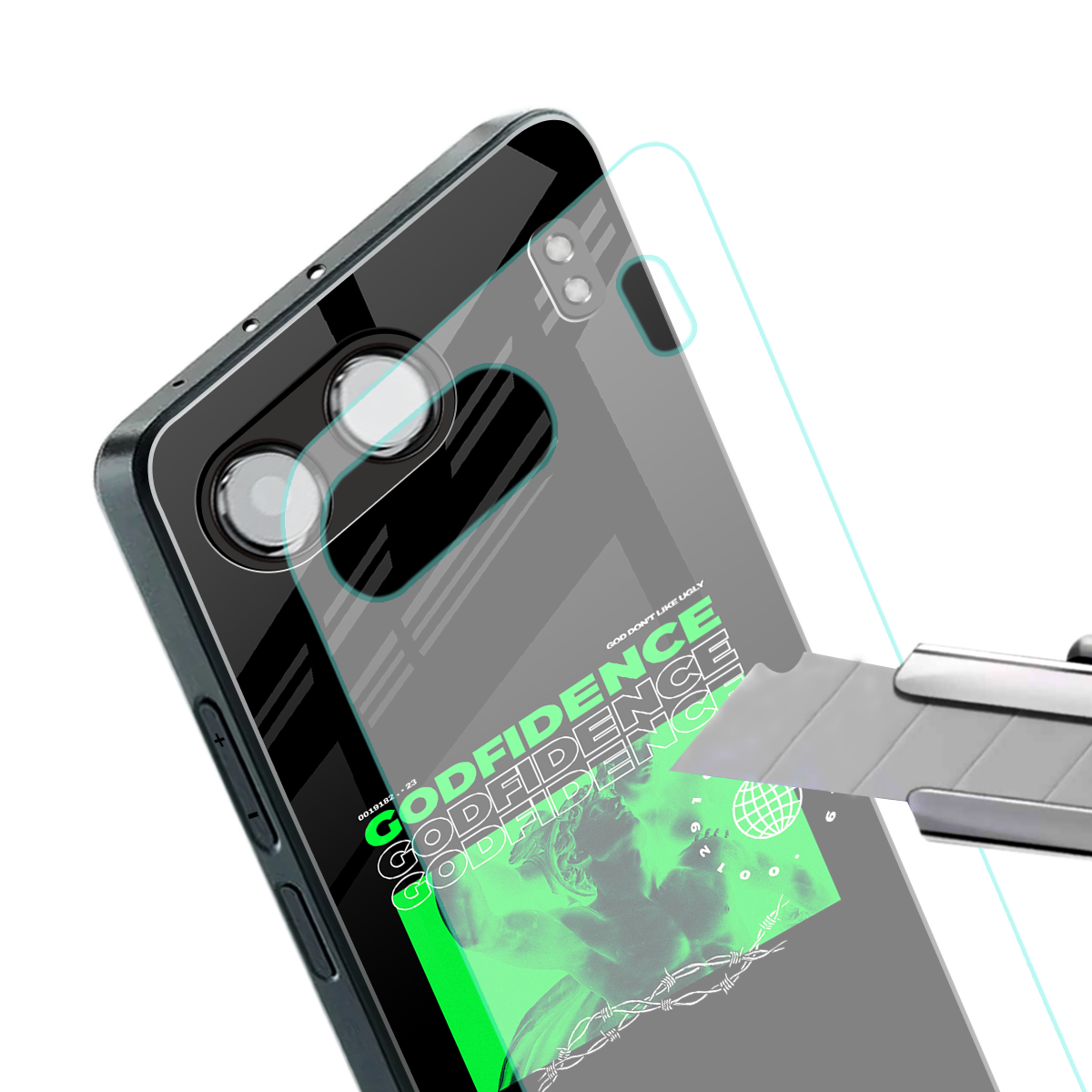 godfidence back phone cover | glass case for oneplus nord 4