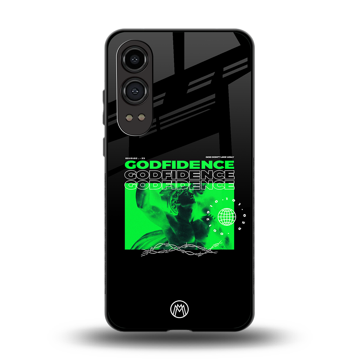godfidence back phone cover | glass case for oneplus nord ce 4 lite