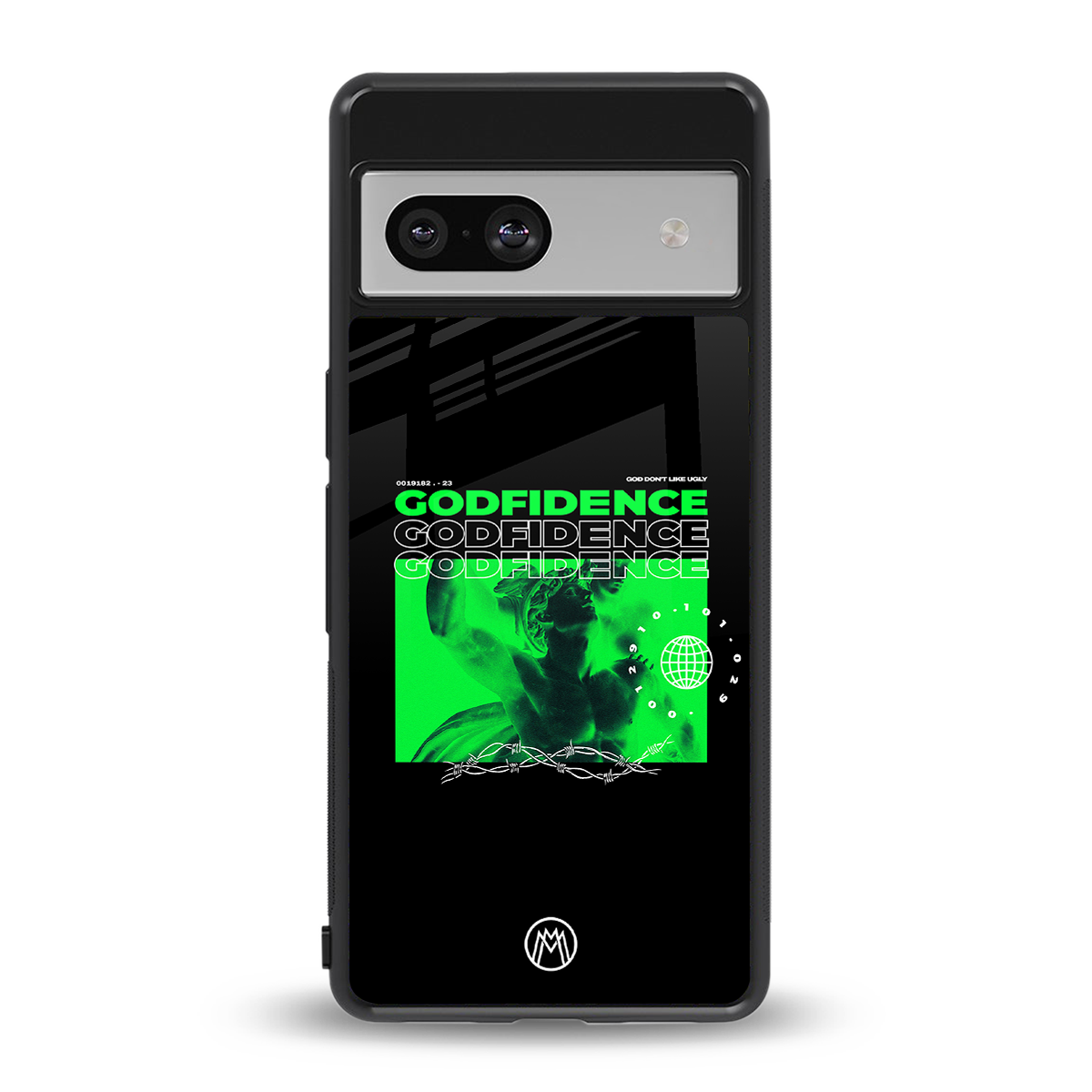 godfidence back phone cover | glass case for Google Pixel 7A