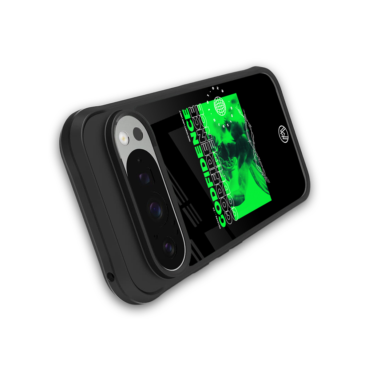 godfidence back phone cover | glass case for google pixel 9 pro