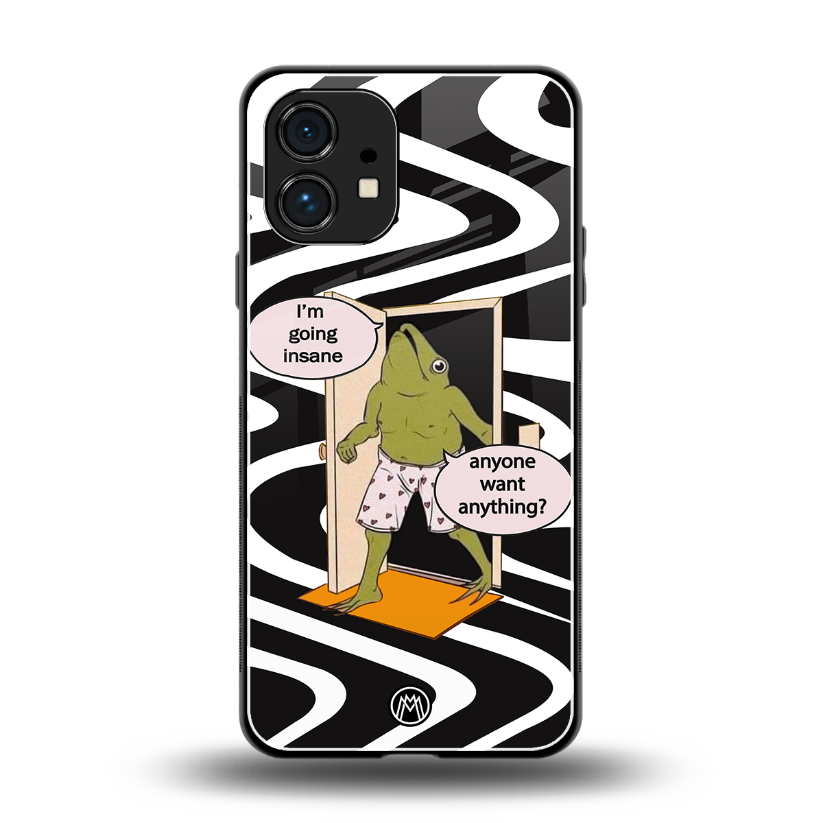 going insane back phone cover | glass case for nothing phone 1