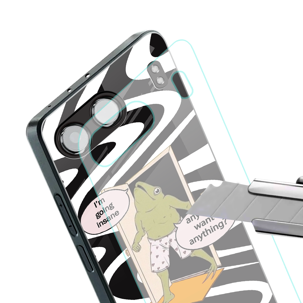going insane back phone cover | glass case for oneplus nord 4