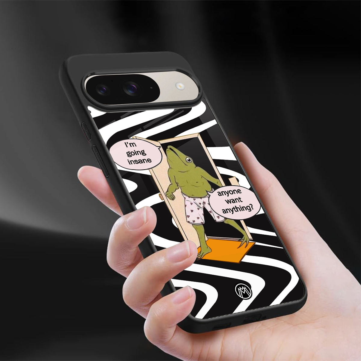 going insane back phone cover | glass case for google pixel 9