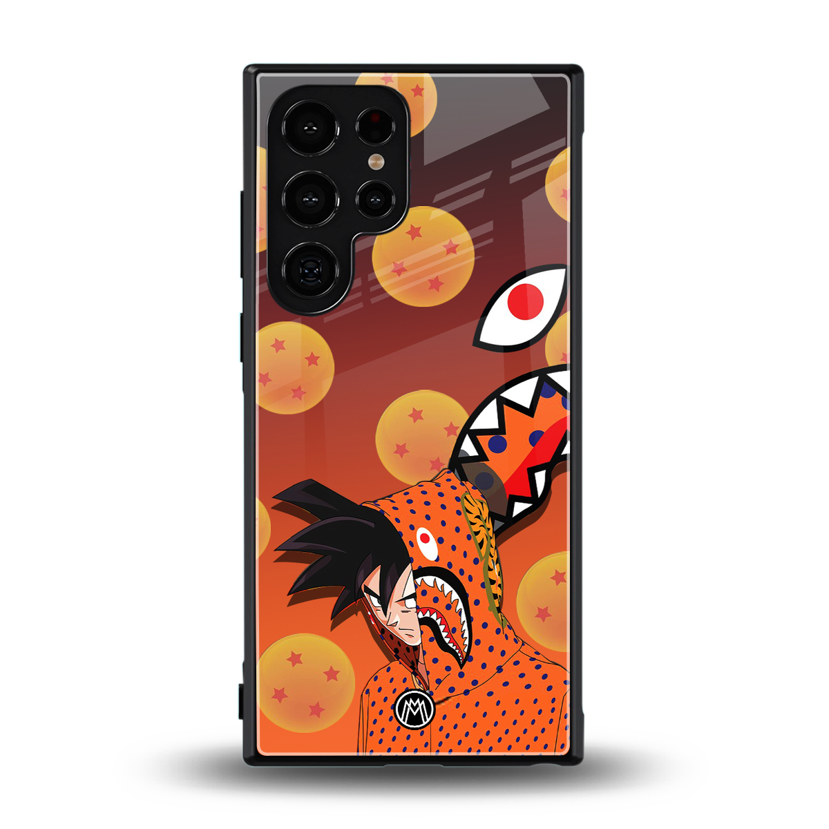 goku back phone cover | glass case for samsung galaxy s23 ultra