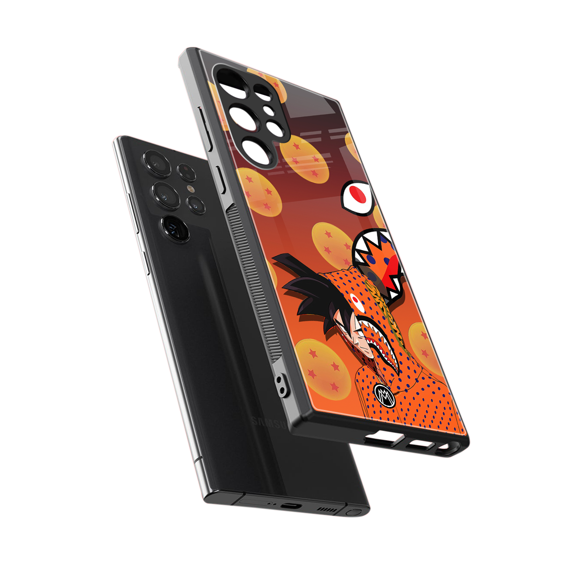 goku back phone cover | glass case for samsung galaxy s23 ultra