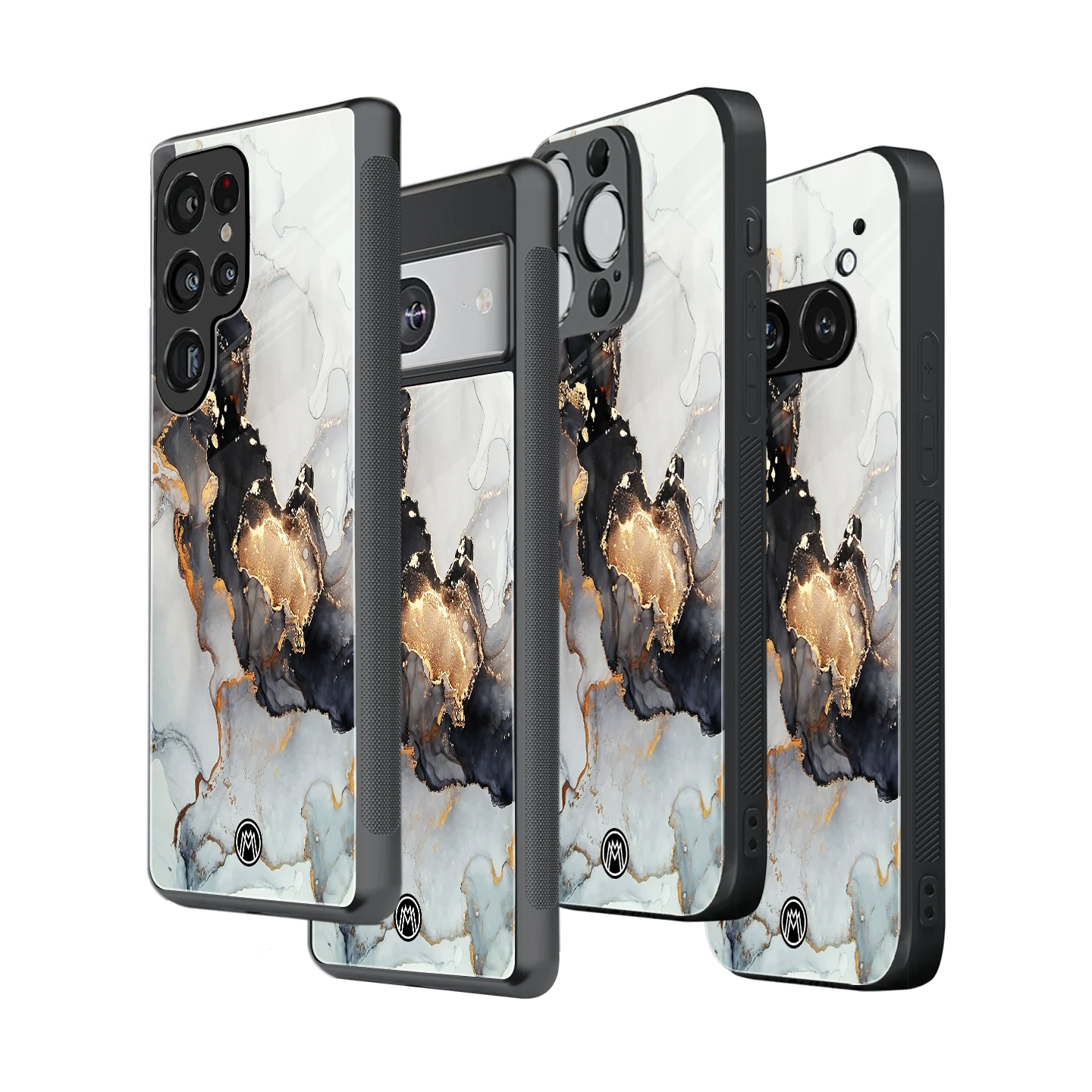 Stylish Glass Back Case for All Smartphones โ iPhone, Samsung, OnePlus, Pixel, Redmi, Oppo, Vivo, Motorola
