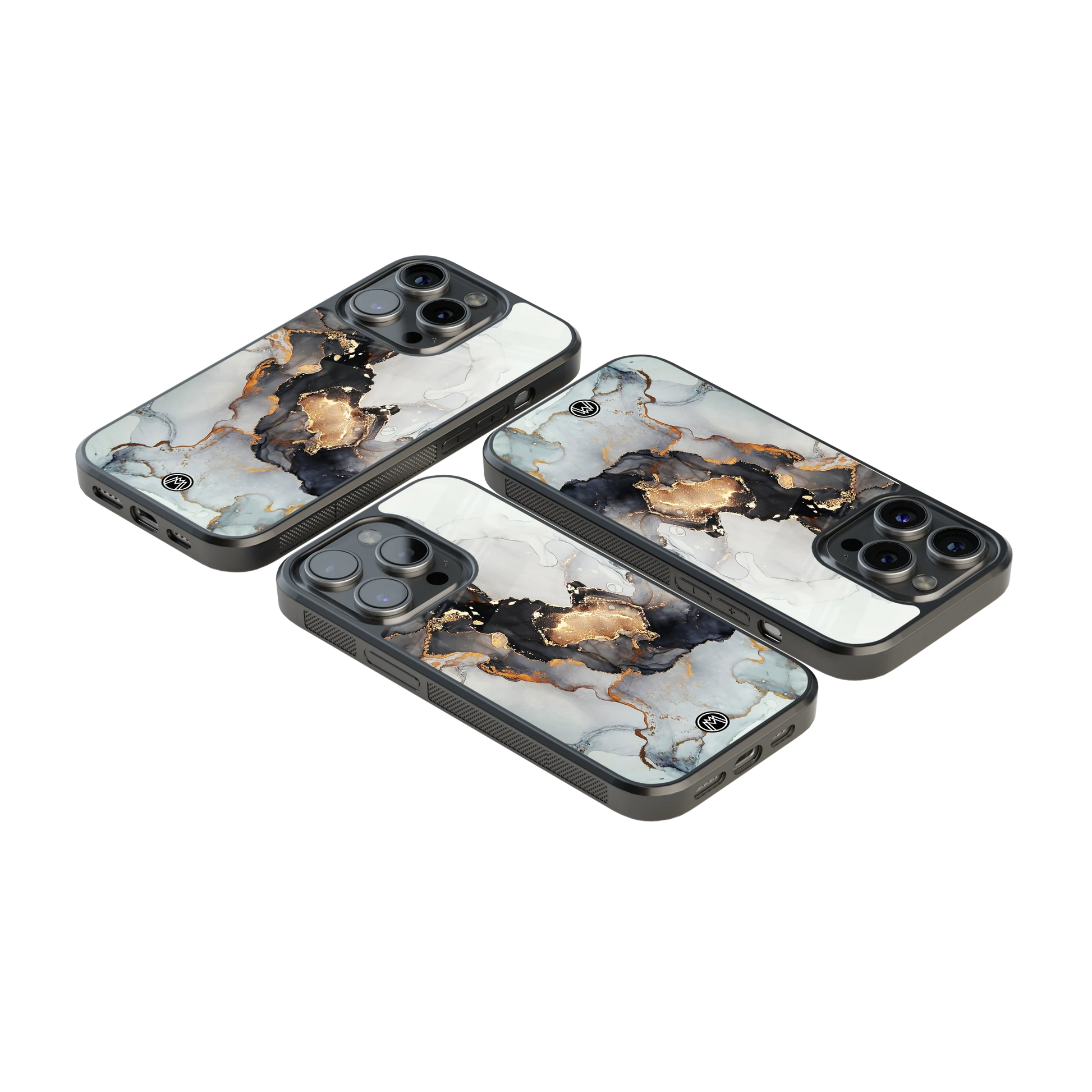 Luxury Glass Back Mobile Cover for iPhone, Samsung Galaxy, OnePlus, Pixel, Redmi & More