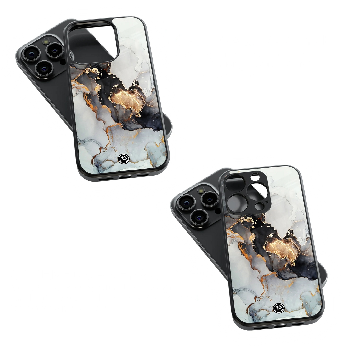 Trendy Glass Back Mobile Case for iPhone, Samsung, Redmi, OnePlus, Google Pixel, Motorola