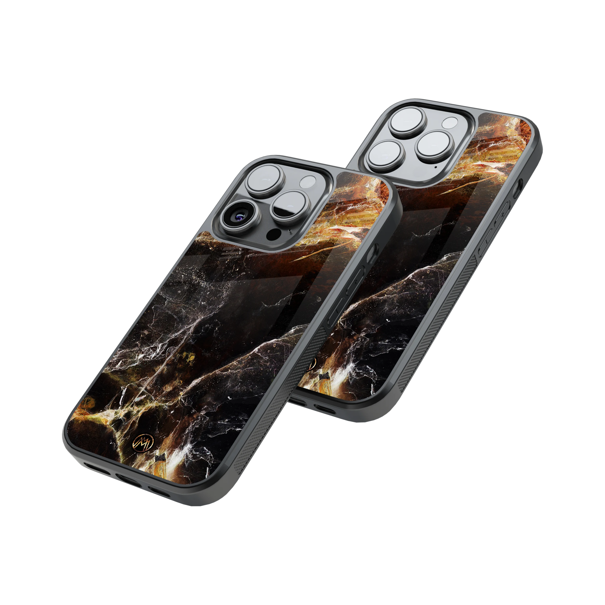 Protective Glass Back Phone Case Compatible with iPhone, Samsung, OnePlus, Pixel & More