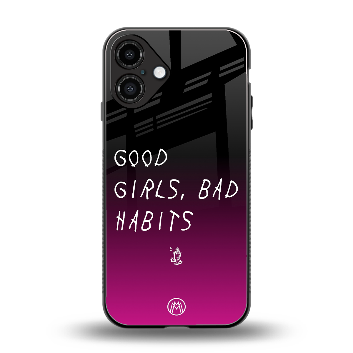 good girls bad habits back phone cover | glass case for iphone 16 plus