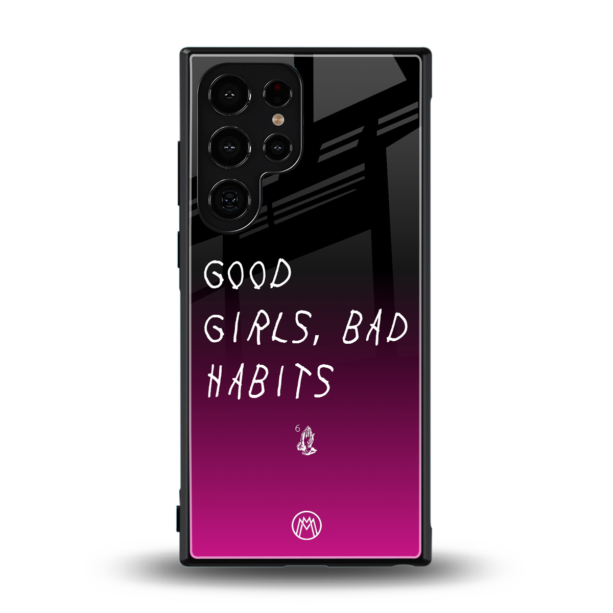 good girls bad habits back phone cover | glass case for samsung galaxy s24 ultra