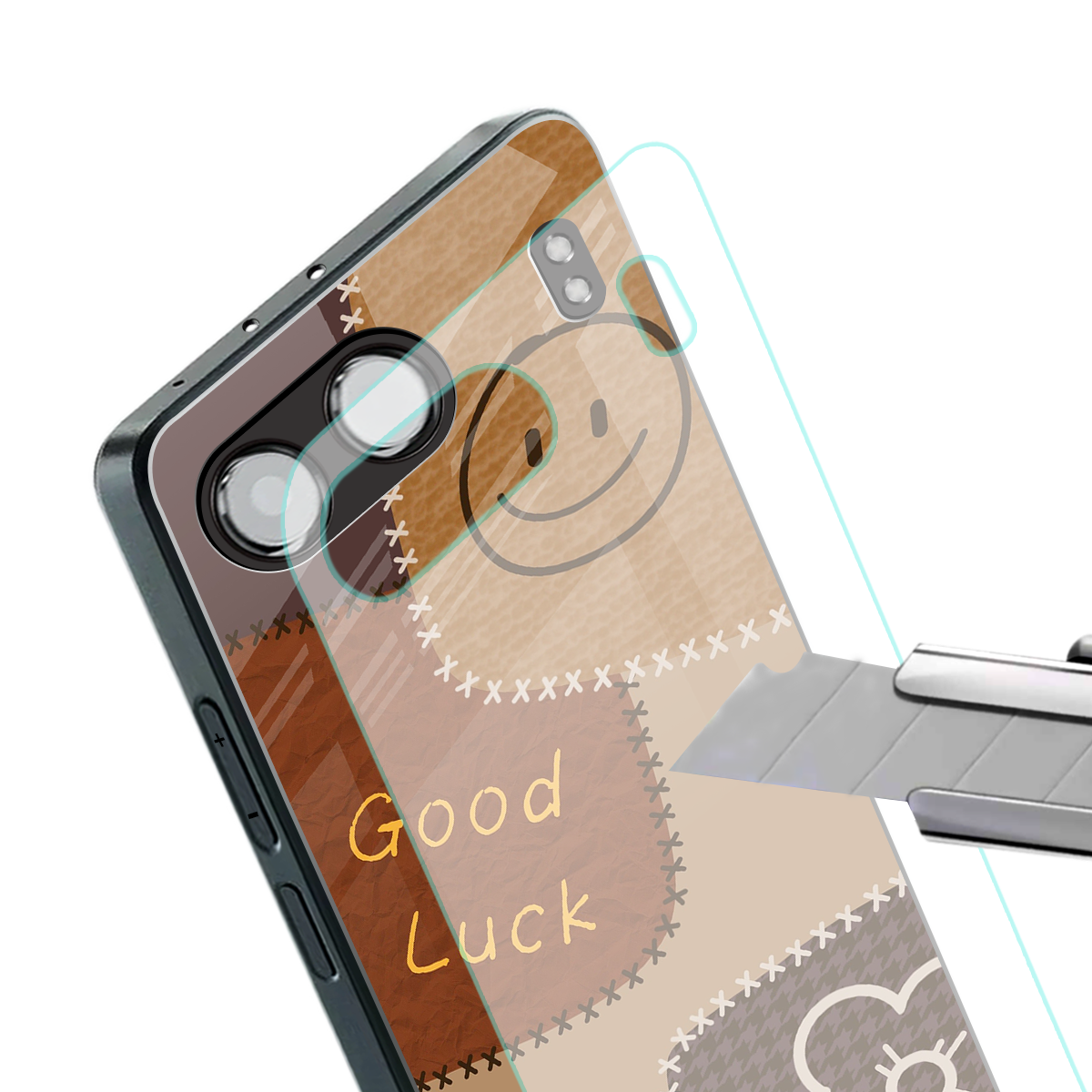 good luck back phone cover | glass case for oneplus nord 4